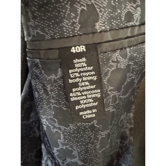 bar III Slim-Fit Knit Sport Coat blazer size 40R dark Green casual soft tailored - Picture 16 of 16